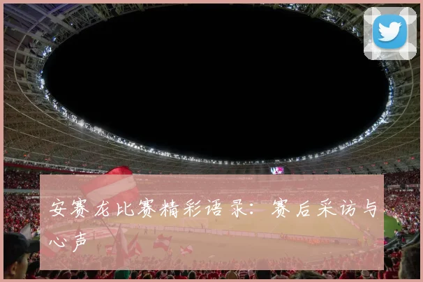 安赛龙比赛精彩语录：赛后采访与心声